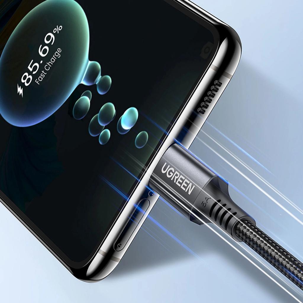 Ugreen Us555 100 Вт Кабель Usb-C / Usb-C PD 3 м - Серый