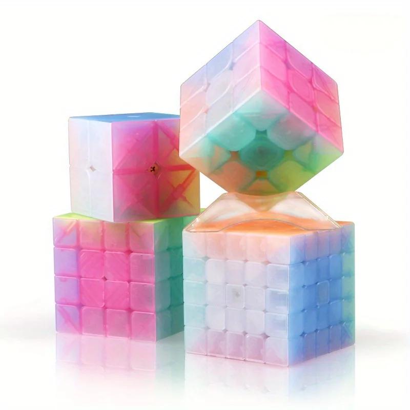 Qiyi Jelly Series Cube 2345 ступенек наклонная пирамида Zongzi брелок-куб детские интеллект-игрушки