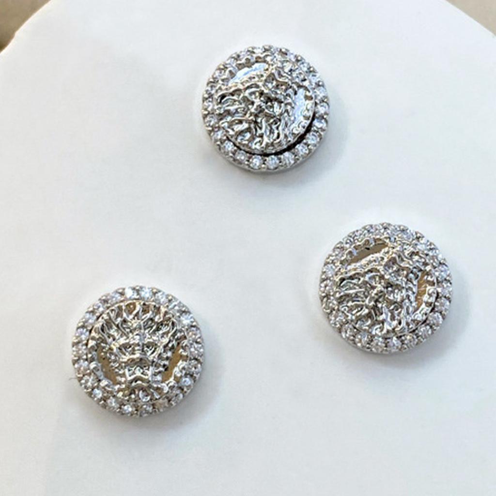 2024 Chinese Inspired Metal Nail Drill Pendant for New Year's Nail Art Add Festive Decoration