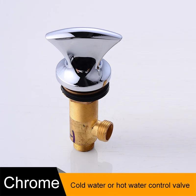 BAKALA латунный хромированный кран для ванны с горячей и холодной водой, смеситель для душа, ванна, комплект из 3 предметов, переключающий клапан