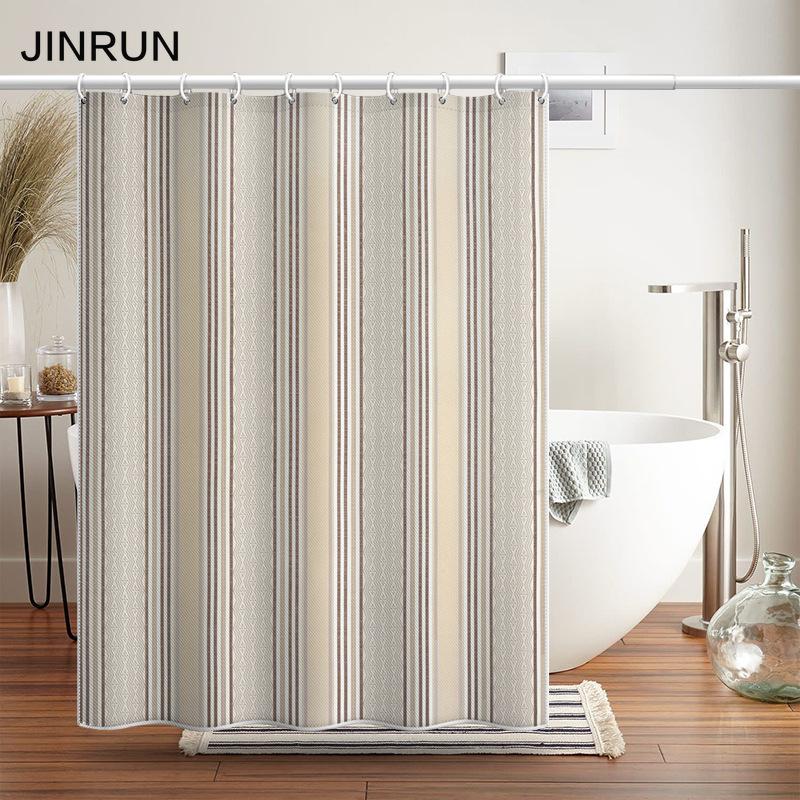 Bathroom Thickened Waterproof Curtain Mildew Proof Shower Curtain Shower Partition Curtain Shower Curtain Bathroom Curtain Free Perforation