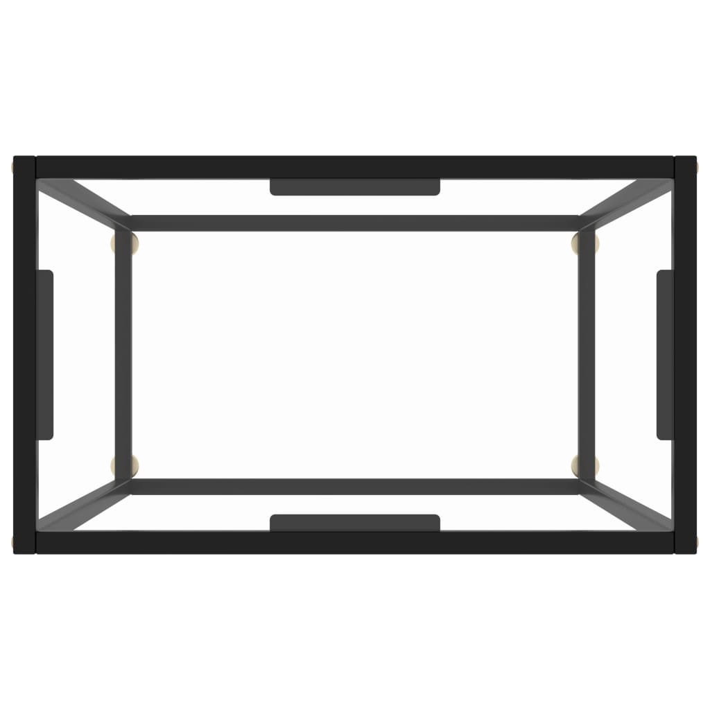 Консольный стол прозрачный 60 x 35 x 75 см Закаленное стекло