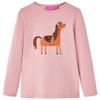 Children's Long-sleeved T-shirt with Pony Print 3 Colors Available 92-104-116-128-140