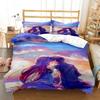 Fashion SAO  Art Print Three Piece Bedding Set Fashion Article Boys Or Adults For Beds Quilt Covers Pillowcases Bedding Set