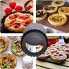 4/6/8/9inch Baking Tray Removable Loose Bottom Round Bakeware Carbon Steel Tart Molds Essential Baking Tool for Kitchen Bar TMZ