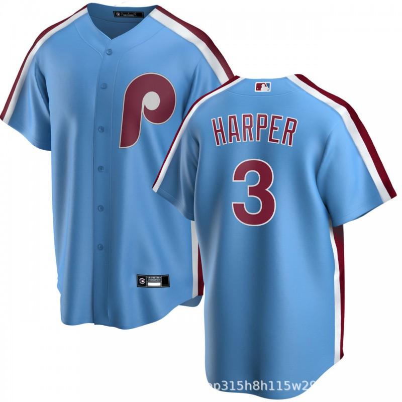 Philadelphia Phillies MLB Baseball Jersey T-Shirt Unisex Short Sleeve Embroidered Fan Apparel