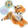 VIAHART Tiger Tale Toys Тигр Тора Суматранский тигр Плюшевая игрушка, Реалистичная, 43см, Большая, Милый питомец [Официальный японский продукт]