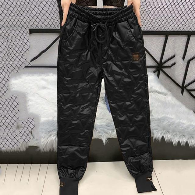 M ~ 4XL осенние хлопковые брюки для женщин, зимняя верхняя одежда 2022, зимние новые толстые повседневные шаровары с высокой талией, теплые повседневные брюки