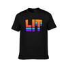 LIT EDM Rave Design TShirt Casual Loose Fit Short Sleeve TShirt