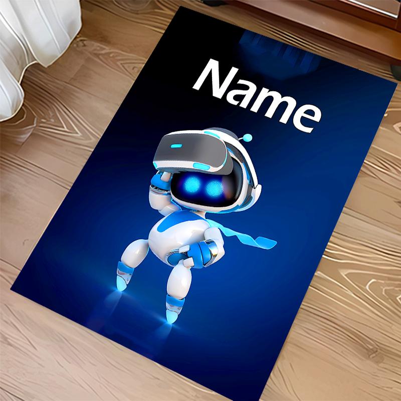 Custom personalization Astro Bot Print Area Rug - Soft, Washable Non-Slip Indoor Mat,Living Room,Home&Office Decorative Rug