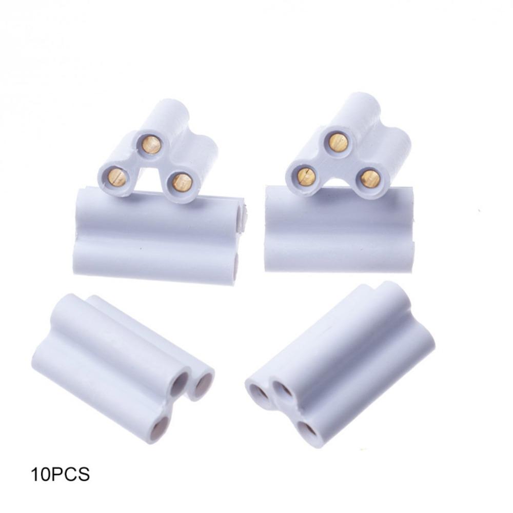 100/50/30/20/10 Pcs 20.5MM 3 Hole Hard Joint Connector Double End LED Lamp Connector