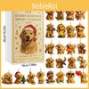 Dog Inspired Christmas Advent Calendar With Acrylic Animal Decorations For Holiday Festivities