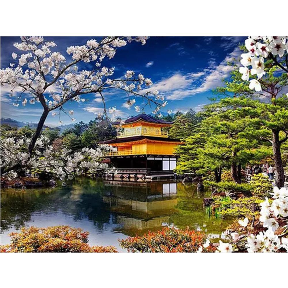 3D алмазная живопись Пейзаж Вышивка крестом DIY Алмазная вышивка вишни картина со стразами украшение дома