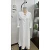 2026 Solid Color Long Sleeve Dress Loose Fit V Neck Maxi Women