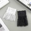 Women Fake Arm Sleeves With Short Tassels White And Black Pleated Cuff Beautiful Lace Accessories Outdoor Embellishments