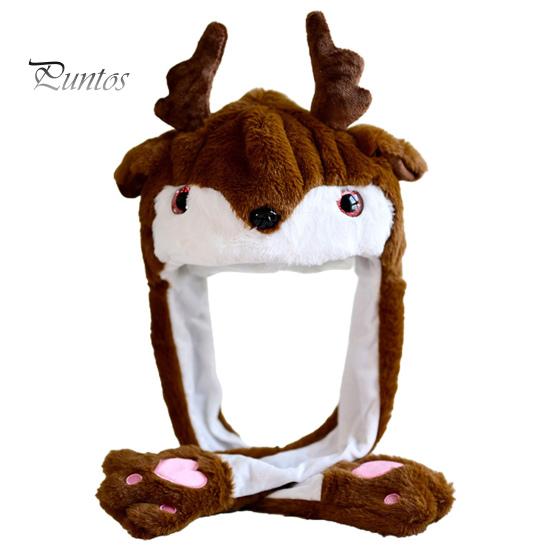 Рождественская шапка Санта-Клауса с подвижными ушками, шапка для прыжков, Санта-Клаус, Лось, снеговик, снежинка, шляпа для косплея, рождественский костюм для праздничной вечеринки, реквизит для фотосессии, подарок