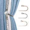 2Pcs Functional U Shaped Fixed Curtains Non-fading Decorative Curtain Drapery Tiebacks Supplies Holders