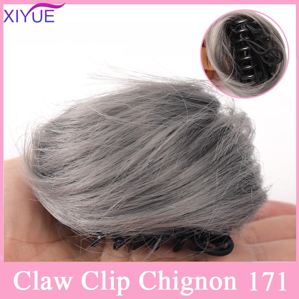 Накладные волосы на зажиме для когтей, синтетические высокотемпературные волокна, шиньон, искусственные волосы, омбре, волосы в виде когтей, грязные булочки, прическа, коготь