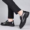 FashionDress Shoes Man Lace Up Official Social Shoe Men Spring Autumn Business Gentleman Black Office Legitimate Leather Casual Shoes