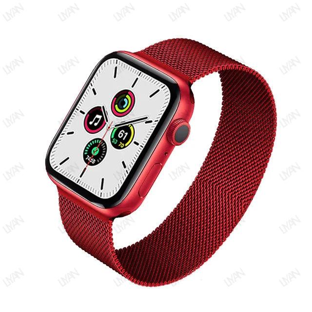 Миланская петля для ремешка часов 44 мм 45 мм 40 мм 41 мм 46-42 мм браслет pride iwatch series 9 8 7 6 SE 5 4 10 ultra 2 49 мм ремешок