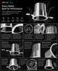 JINK Dot Black Wukong Smart LED Recessed Downlight, Black Anti-Glare Spotlight Matter Thread  ODM