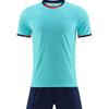 Brand Jacquard Fabric Football Jersey Set Men'S And Women'S Short-Sleeved Jersey Football Jersey Blank Version Jersey Fan Version