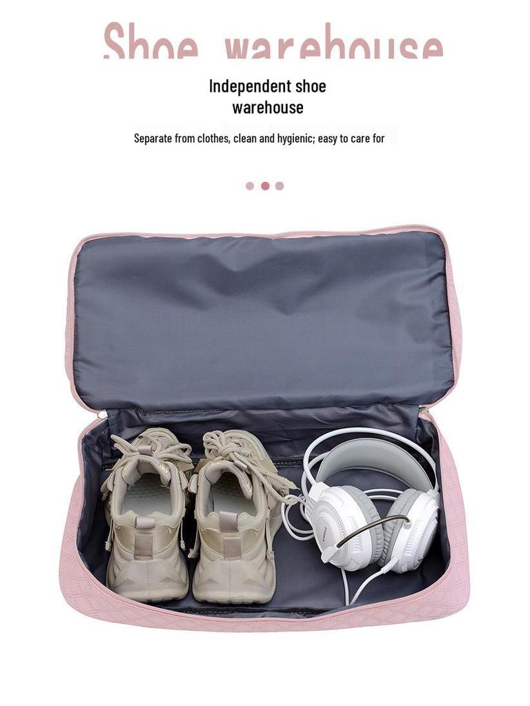 Women's Short Trip Travel Duffel Bag - Large Capacity, Wet/Dry Separation, Lightweight for Luggage or Yoga