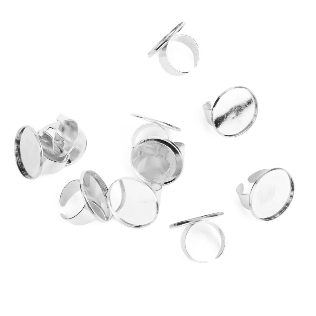 Регулируемая латунная основа с пустым кольцом для кабошона диаметром 25 мм своими руками