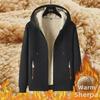 Men's Winter Lambskin Sportswear: Hooded Jacket & Pants Set