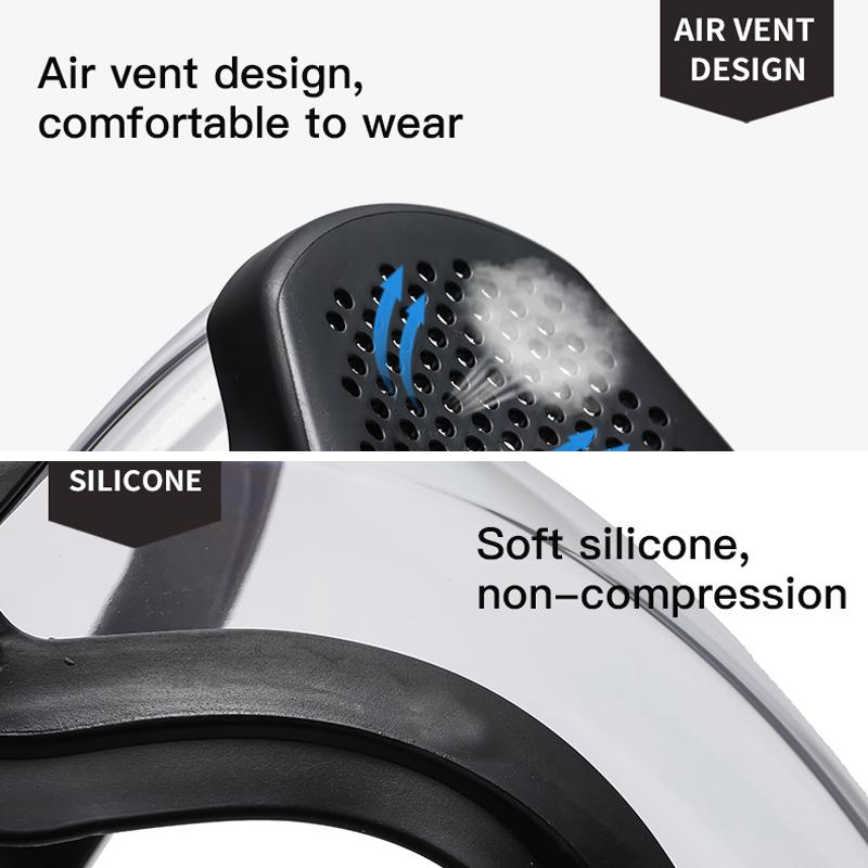 Прозрачный защитный щиток для всего лица, кухонная многоразовая маска для защиты от брызг, мото велосипедные очки, защитная маска для работы от пыли