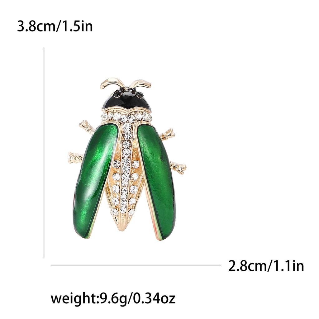 Модная универсальная брошь в виде божьей коровки из эмали из сплава, индивидуальная креативная брошь для мужского и женского костюма, кардиган, украшение для корсажа