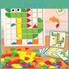 3d Mosaic Wooden Puzzle Montessori Toy Kids Educational Desktop Early Preschool