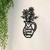 Винтажное Железное Настенное Искусство Знак 'Дом, Милый Дом' Декор в Стиле Фермерского Дома Цветочный Дизайн
