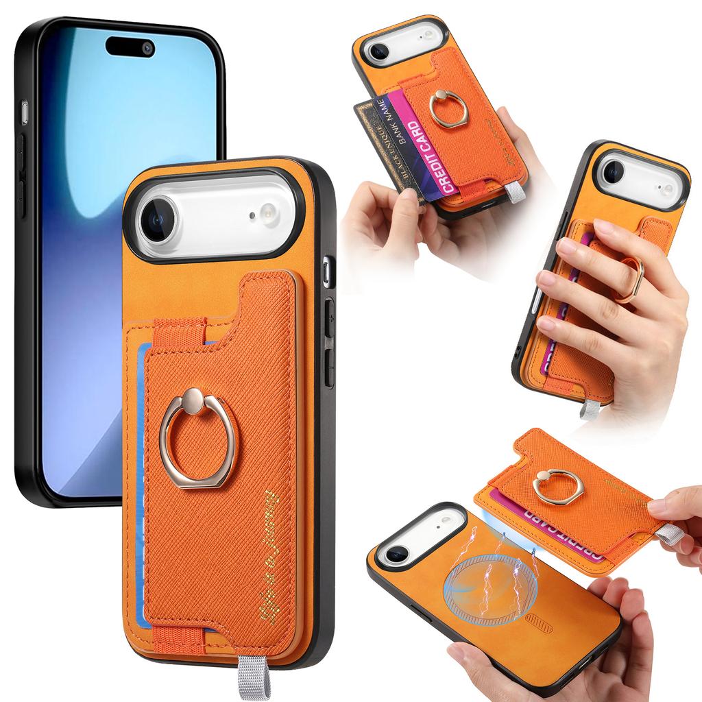 For iPhone Air Case 2 in 1 Magnetic Detachable Card Holder Leather Back Cover