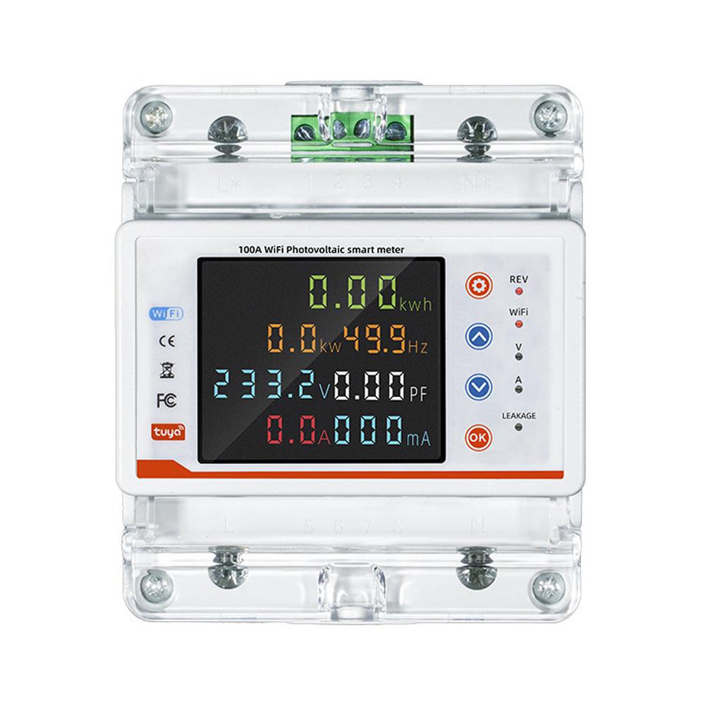 Tuya WiFi Intelligent Circuit Breaker Bidirectional Metering Power Meter Reclosure Switch with Multiple Protections