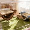 Warm Pet Hammock Double-layer Jumping Platform Pet Toy Hanging Nest Bed  Small Animal Cage