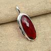 Ювелирный кулон ручной работы из стерлингового серебра 925 пробы с красным гранатом для подарка на День Благодарения