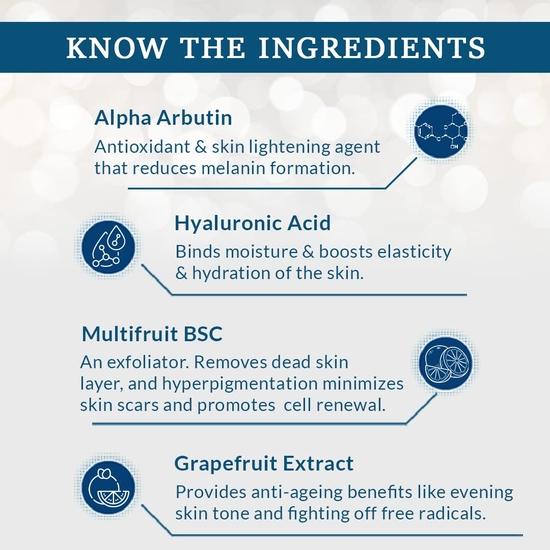 FIXDERMA COSMETIC LABORATORIES Лосьон для осветления кожи, улучшает текстуру кожи, гиалуроновая кислота, альфа-арбутин, 30 мл (Пакет из 1)