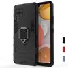 Samsung A42 5G Case, Dual Layer Case with Ring Kickstand, Shockproof Protective Cover For Samsung Galaxy A42 5G - Black