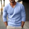 Men's V-Neck Slim-Fit Long-Sleeve Pullover Sweater.