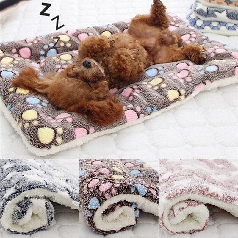 Pet Sleeping Mat Blanket Dog Cat Cushion Beds Mattres Puppy Warm Soft 3 Sizes