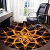 1PCFloral Mandala Office Round Area Rug,  Mat Suitable For Office, Under Office Chairs Bedroom Living Room Home Decor, Room Deco