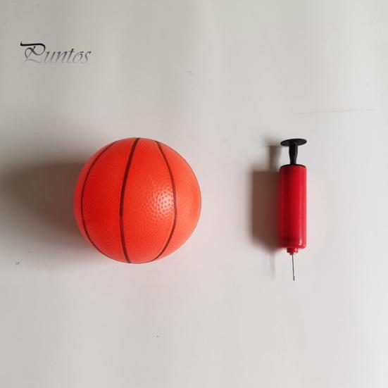 1 комплект баскетбольного кольца для батута с 3 мини-мячами, щитом и насосом, устойчивый к атмосферным воздействиям, легко собирается, детский спортивный развлекательный аксессуар для батута для