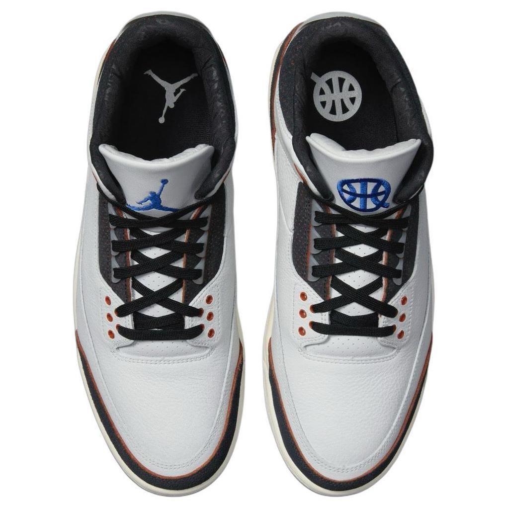 Air Jordan 3 Retro Quai 54 2024 Мужские кроссовки White Summit-White Off-Noir FZ5649-100