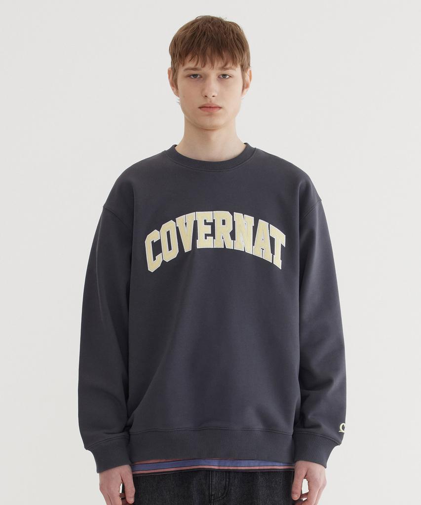 COVERNAT Arch Logo Sweatshirt Charcoal