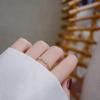 Изысканное корейское кольцо с квадратным бриллиантом из циркония: Элегантный, Минималистичный, Открытый Дизайн с Индексом для Женщин