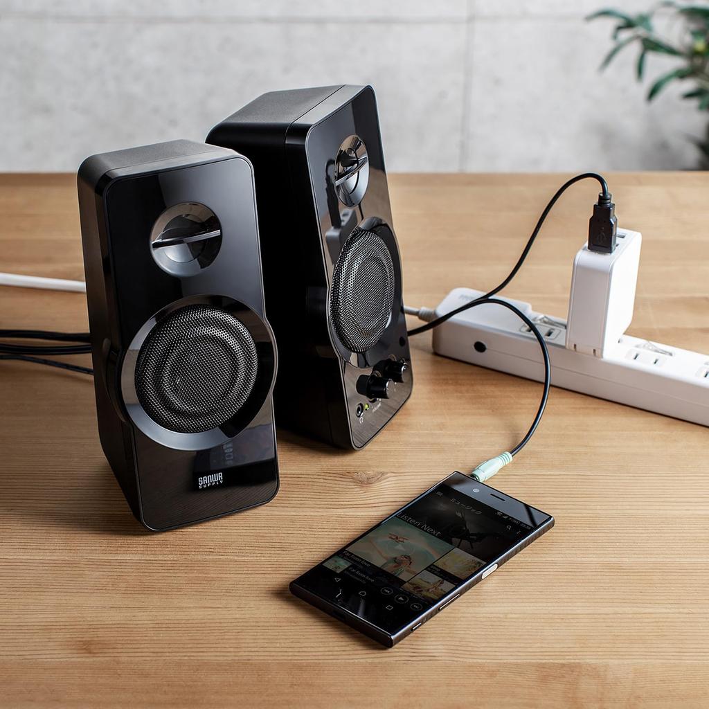 Sanwa поставляет высокомощный USB-динамик MM-SPL19UBK