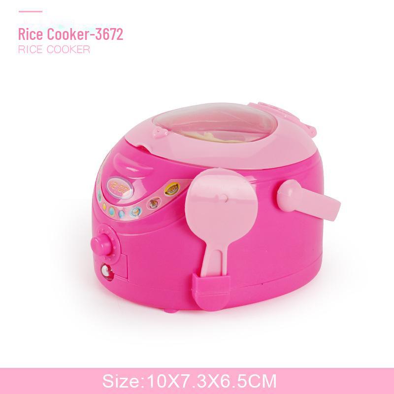 Детский набор для ролевых игр «Кухня»: Розовая мини-бытовая техника со стиральной машиной и рисоваркой