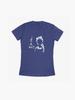 Frozen Let It Go | Frozen-Inspired Queen Elsa Silhouette Art Fitted T-Shirt