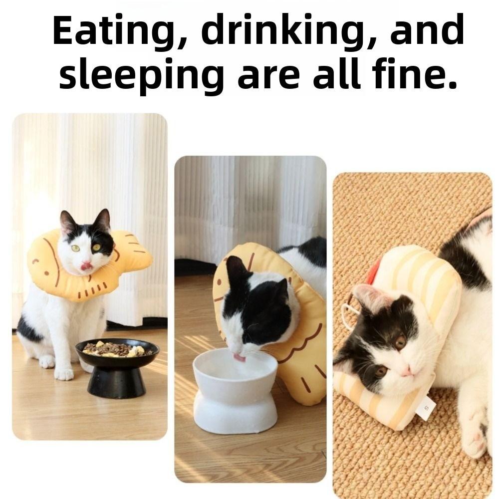 Fish Shape Cat Protective Collar Cartoon Pet Elizabethan Collar Cat Recovery Collar  Wound Healing